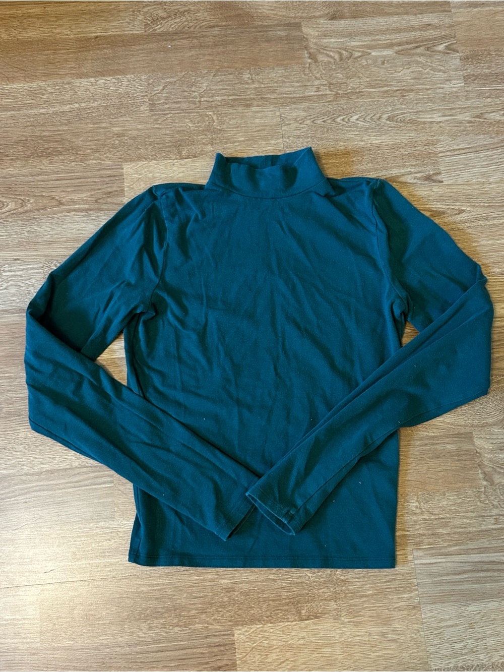 Hollister Teal Women's Long-Sleeve Turtleneck Sweater